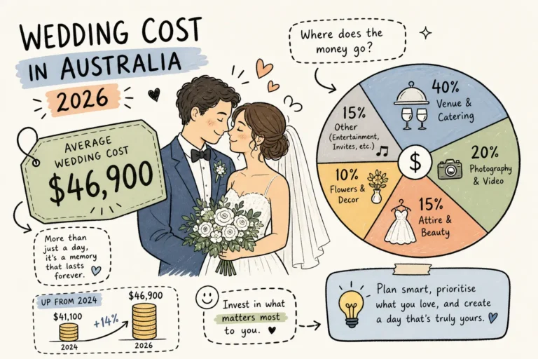 Average Wedding Cost in Australia 2026: Real Numbers