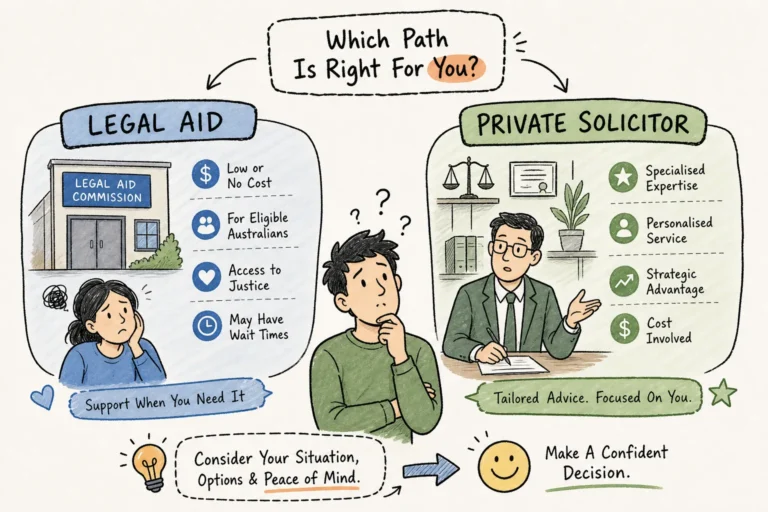 Legal Aid vs Private Solicitor: How to Decide in Australia
