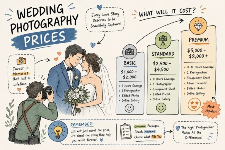 Wedding Photographers Prices: A Complete 2026 Breakdown