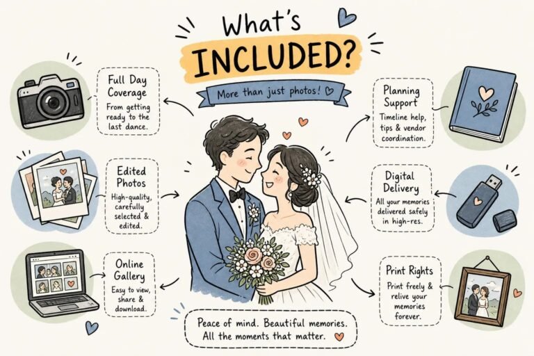 What’s Actually Included in Wedding Photography Packages