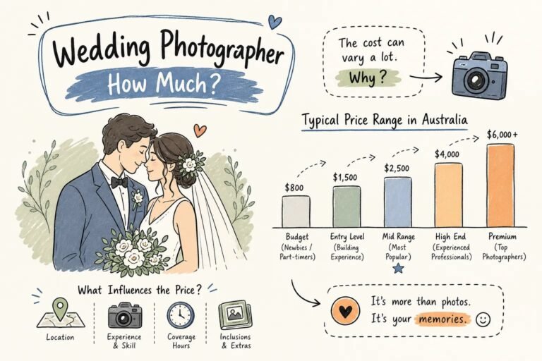 How Much Is a Wedding Photographer in Australia?